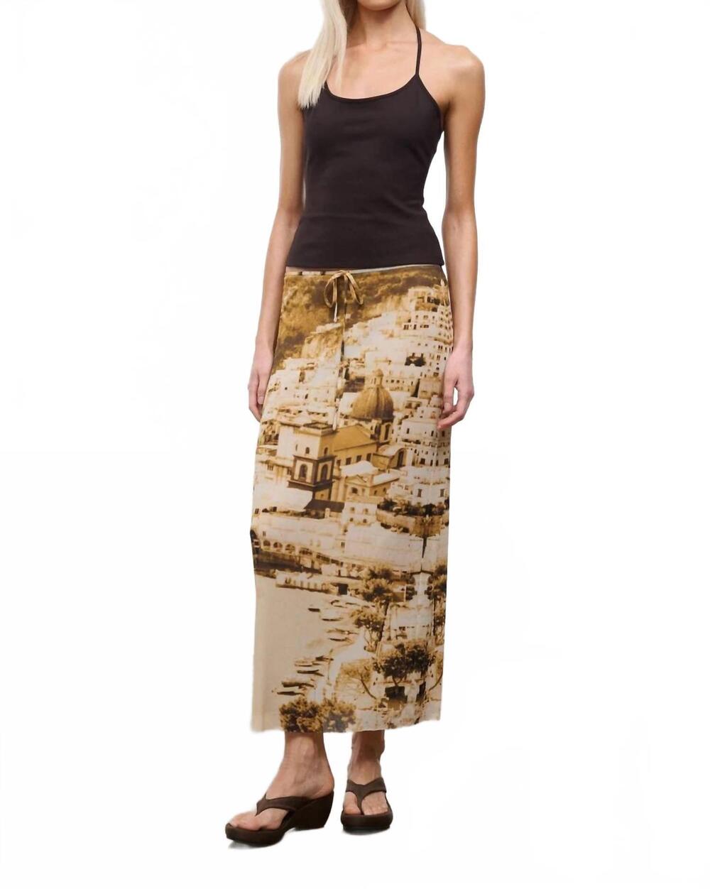 NEW STAUD women's porta skirt in cliffside